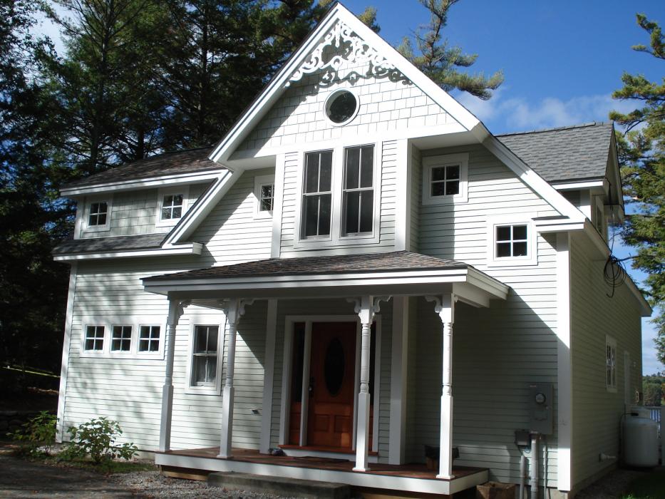 New Construction for year-round lake house. Photo David Ely.