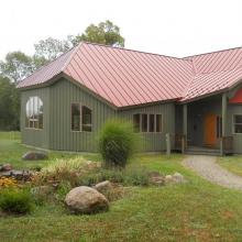 The Community Building on a net-zero campus. Photo David Ely.